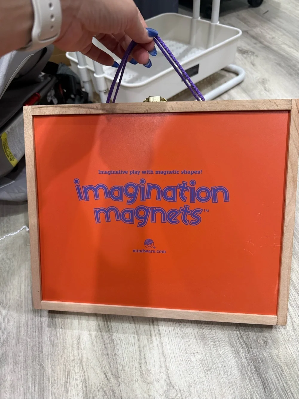MindWare Imagination Magnets Kids Magnetic Play Set - Orange